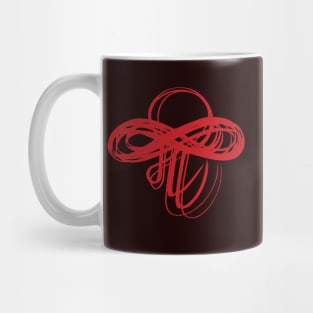 Marathi Text Me I am Infinite Red Mug